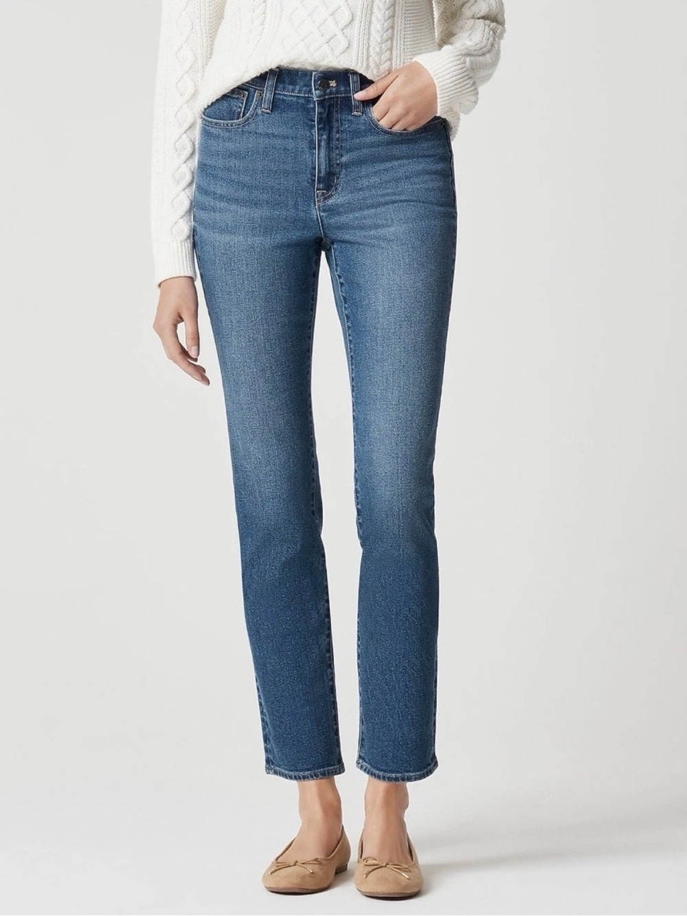 J.Crew Essential Straight High Rise Ankle Jean
Women's size 28